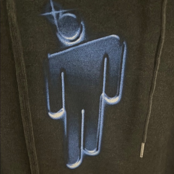 Black Billie Eilish Graphic Hoodie Sz medium - Picture 4 of 6